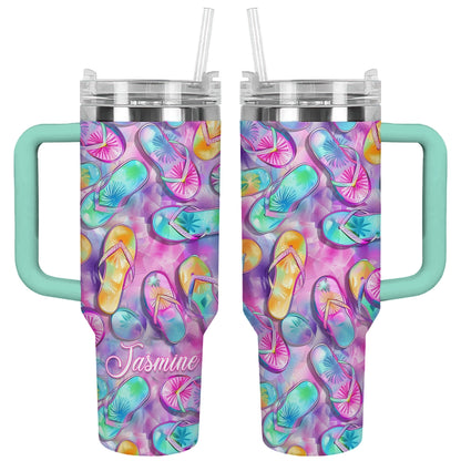 Shineful Tumbler Personalized Flipflop Fantasy