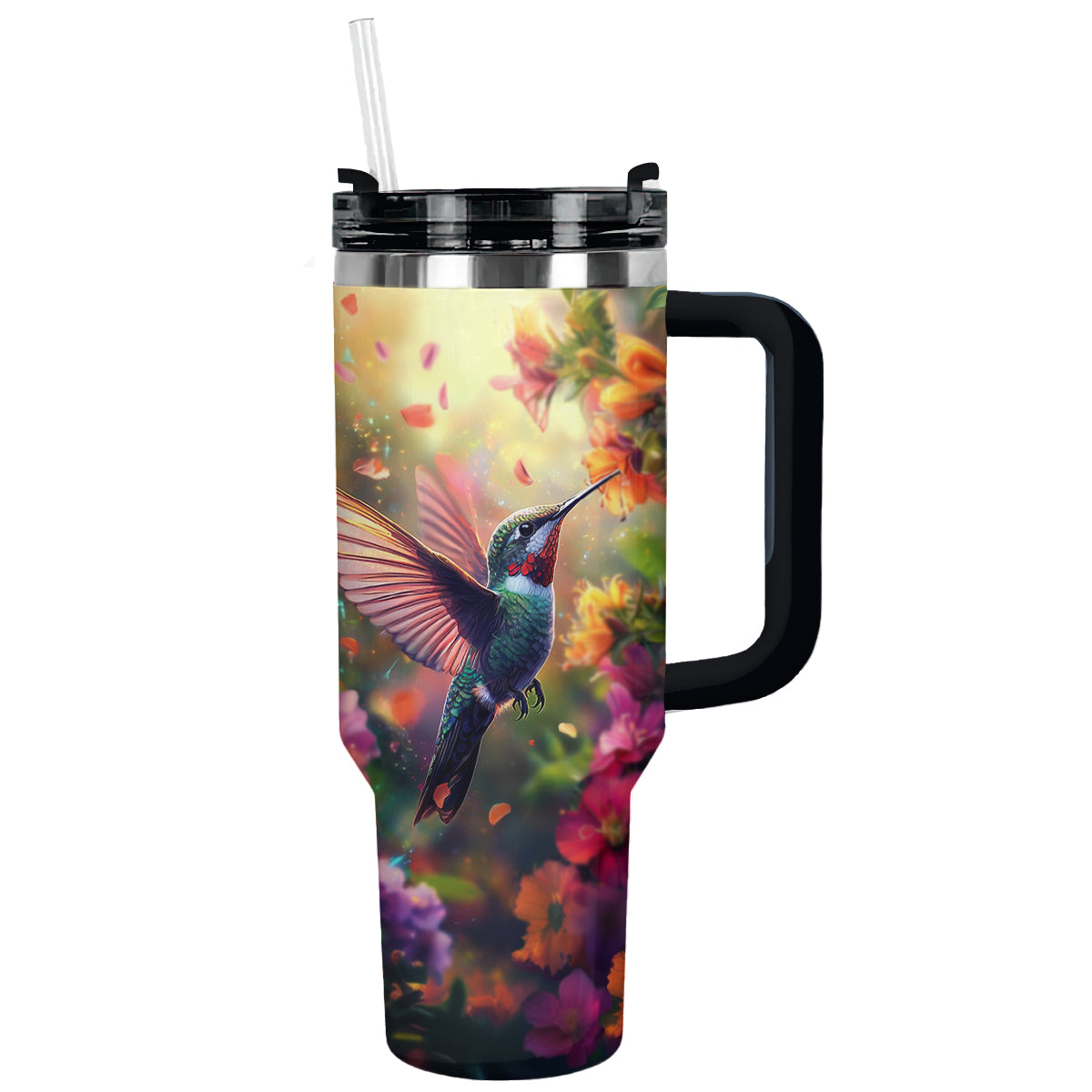 Shineful Tumbler Floral Fantastic Hummingbird