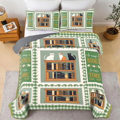 Shineful All Season Quilt 3-Piece Set - Bookworm's Retreat