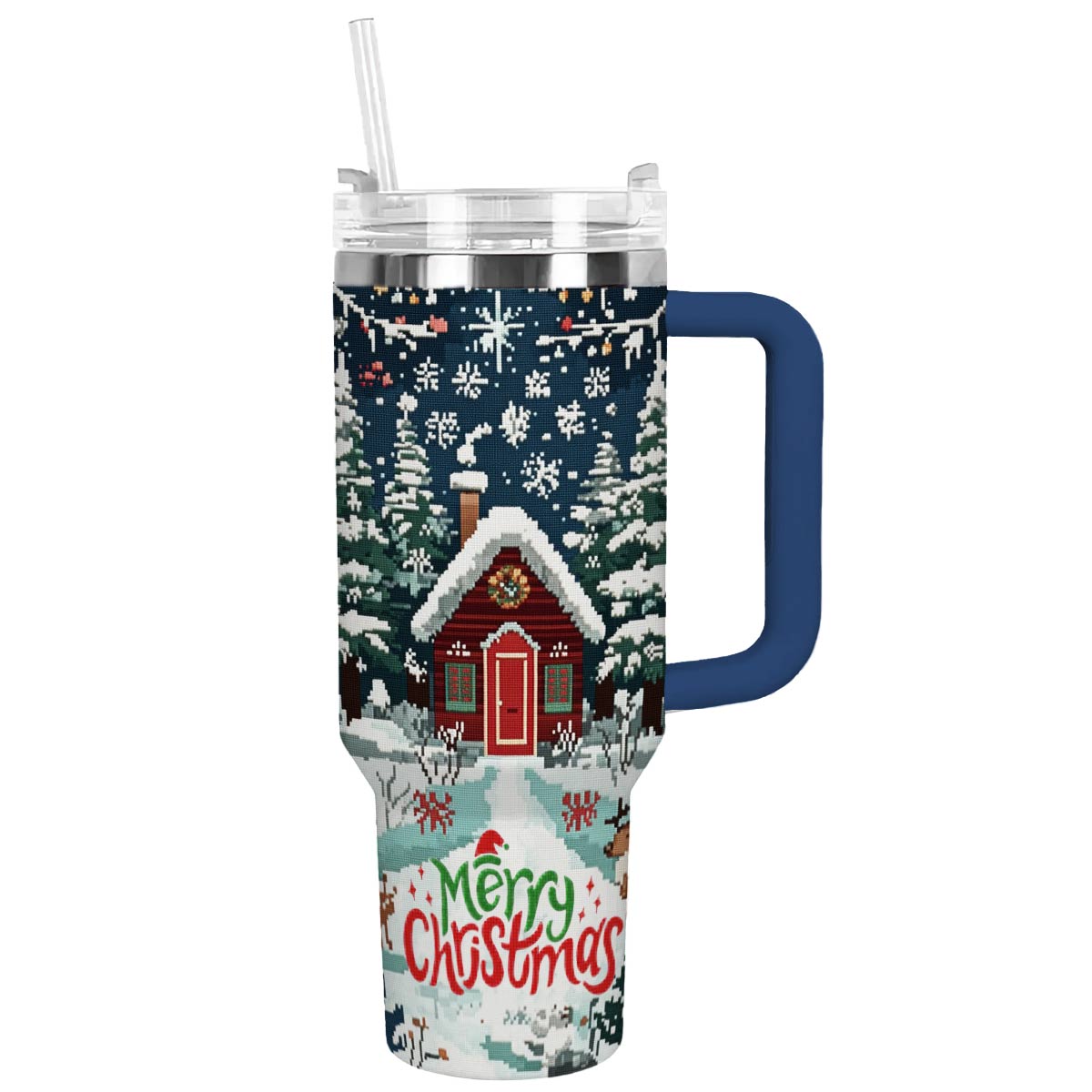 Shineful Tumbler Christmas Cabin