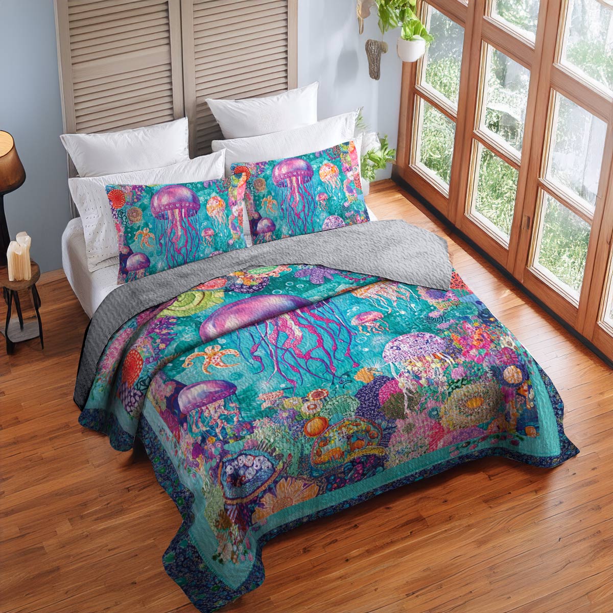 Shineful All Season Quilt 3-Piece Set Underwater Dream