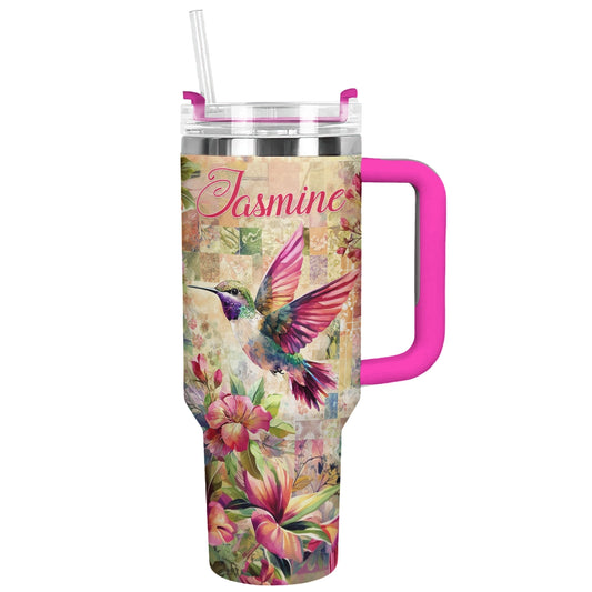 Shineful Tumbler Personalisiert Kolibri Glückseligkeit