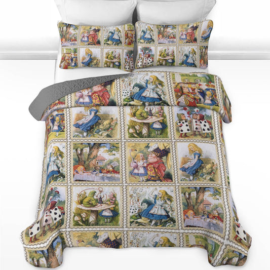 Shineful All Season Quilt 3-Piece Set Wonderland Stamp