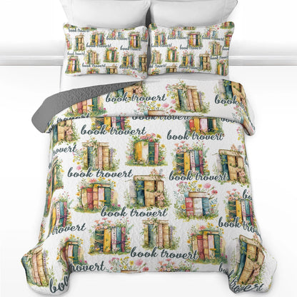 Shineful All Season Quilt 3-teiliges Set Lesen Booktrovert 