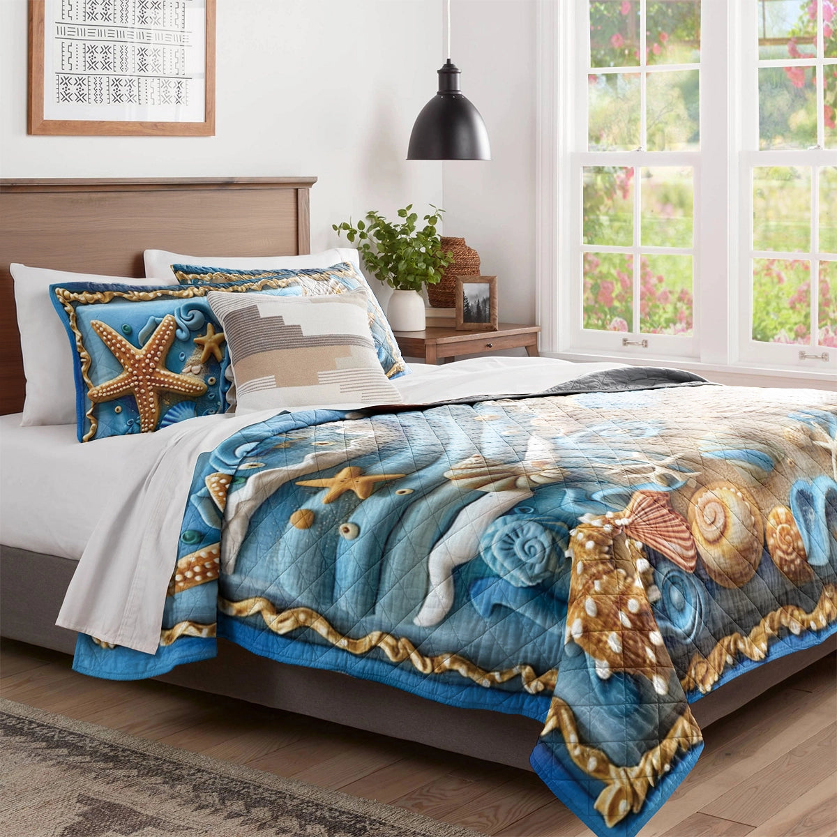 Shineful All Season Quilt 3-Piece Set Seashore Splendor