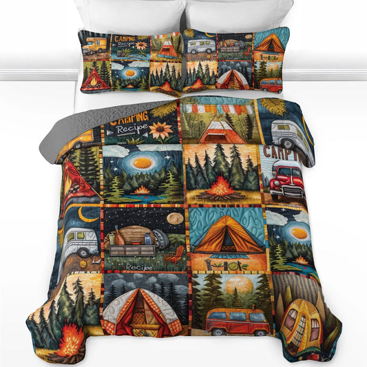 Shineful All Season Quilt 3-teiliges Set Camping Wilderness Retreat