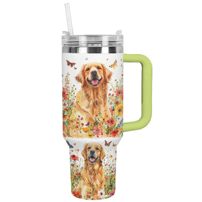 Shineful Tumbler Bloom Garden Golden Retriever