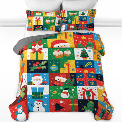 Shineful All Season Quilt 3-Piece Set Festive Joy