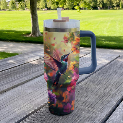 Shineful Tumbler Floral Fantastic Hummingbird