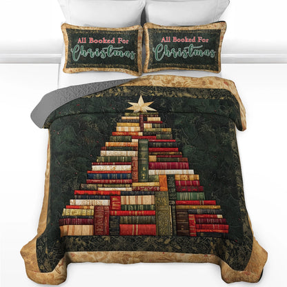 Shineful All Season Quilt 3-Piece Set Storytime Christmas