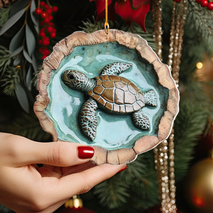 Shineful 2D Acrylic Ornament Ocean Haven Sea Turtle