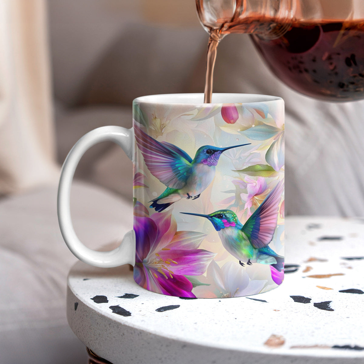 Shineful Ceramic Mug Hummingbird Serenity