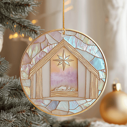 Shineful 2D Acrylic Ornament Nativity Mosaic