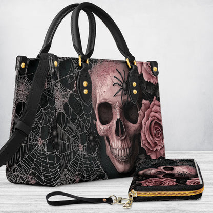 Shineful Leather Bag Eternal Bloom Skull