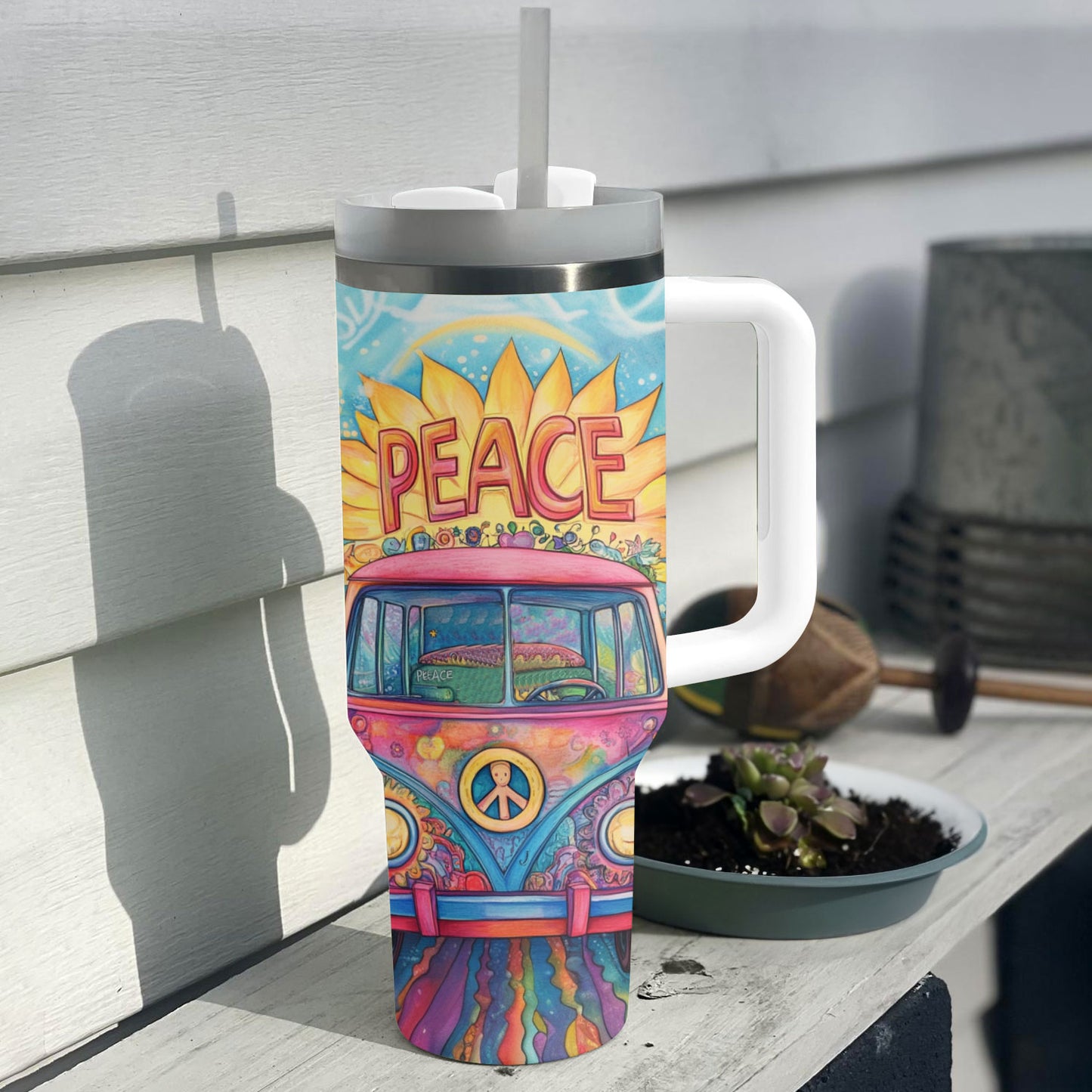 Shineful Tumbler Sunflower Van Hippie