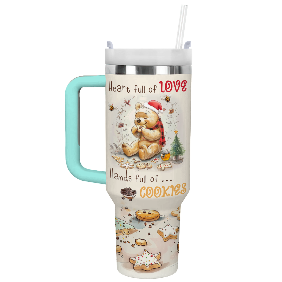 Shineful Tumbler Winnie Christmas Cookie Lover