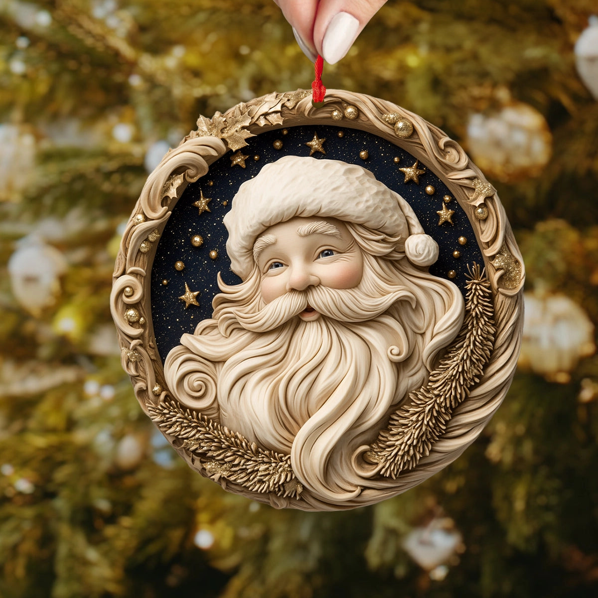 Shineful 2D Acrylic Ornament Whimsical Santa