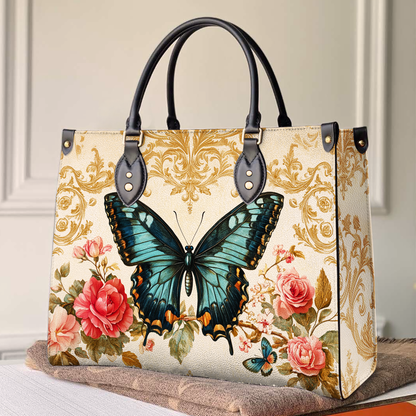 Shineful Leather Bag Butterfly Rose Whisper