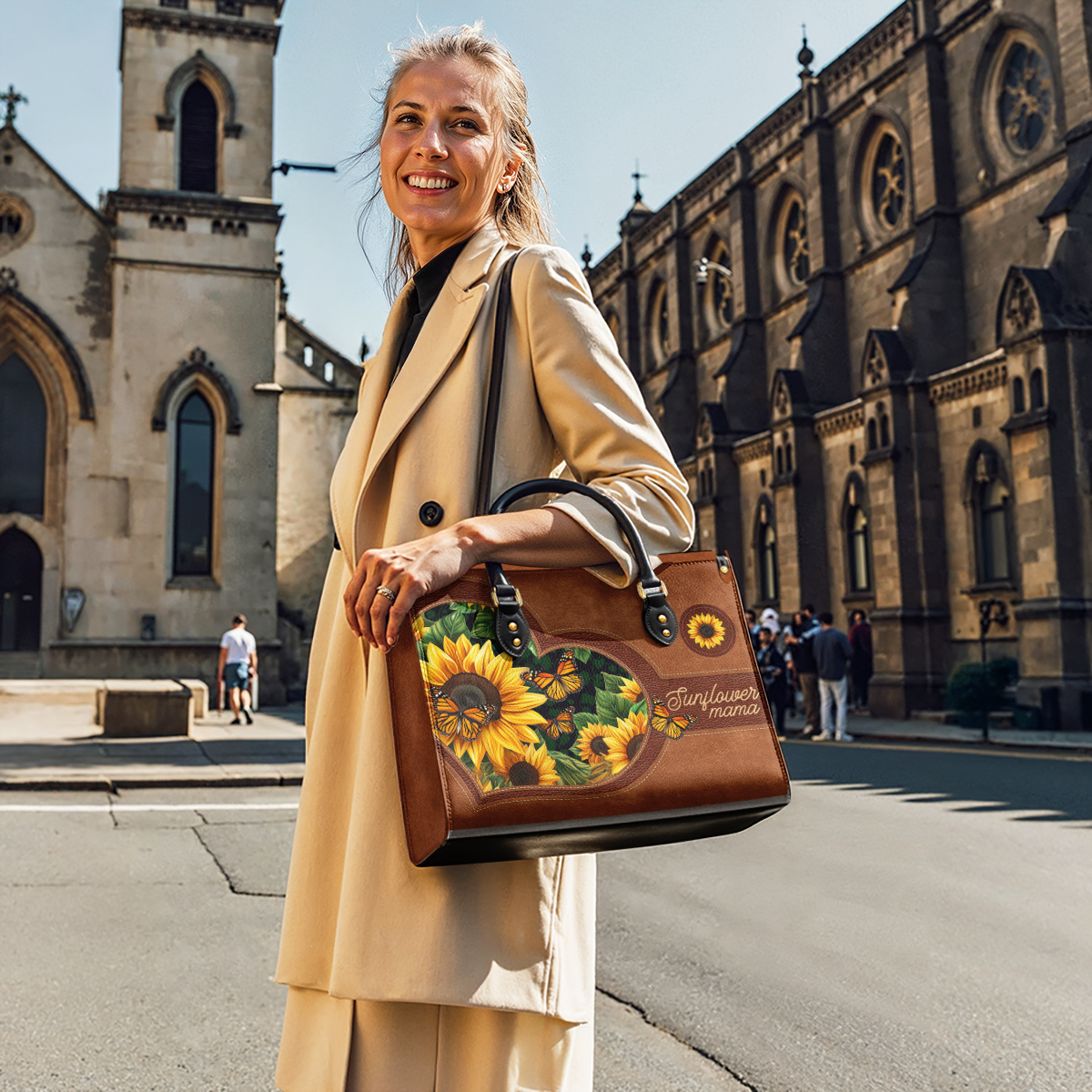 Shineful Leather Bag Sunflower Mama