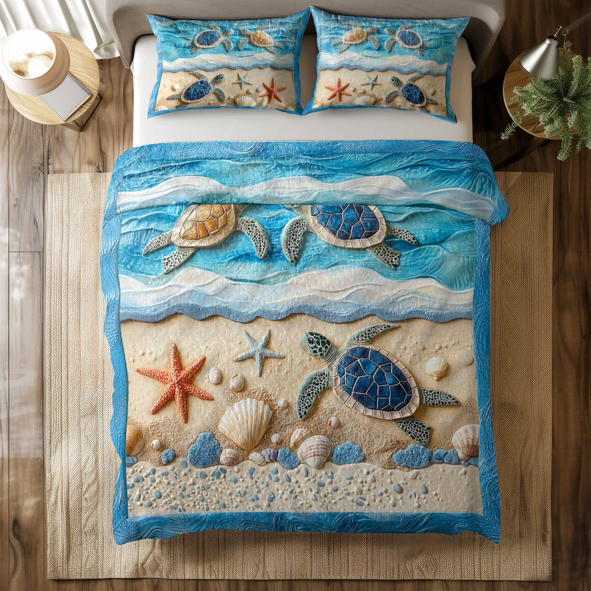 Shineful All Season Quilt 3-Piece Set Turtle Beach