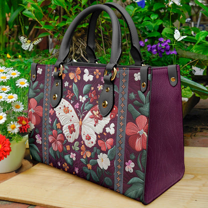 Shineful Leather Bag Botanical Flight