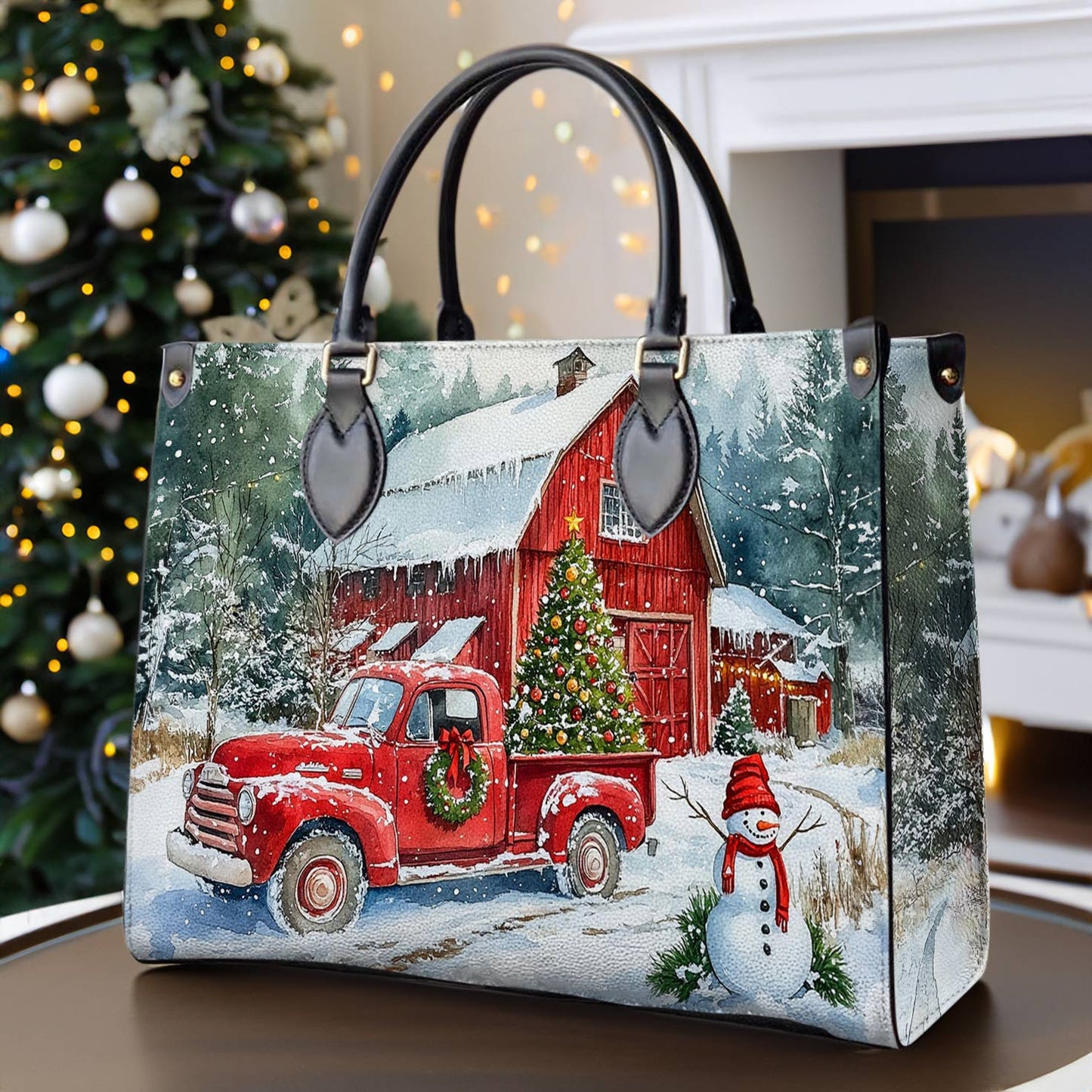 Sac en cuir brillant Festive Farm