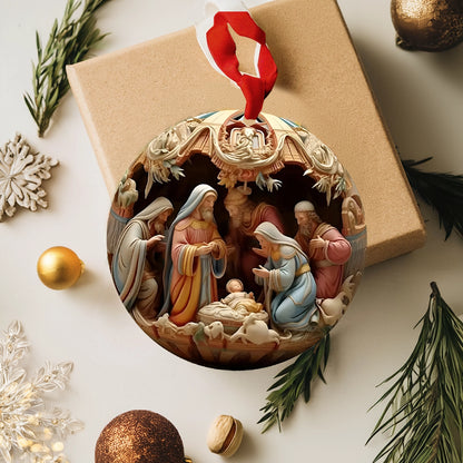 Shineful 2D Acrylic Ornament Sacred Nativity