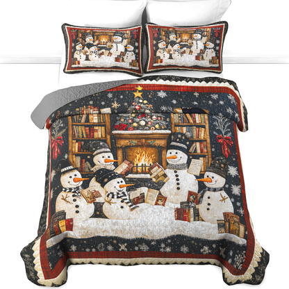 Shineful All Season Quilt 3-teiliges Set Schneemann-Buchclub