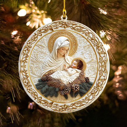 Shineful 2D Acrylic Ornament - Mother's Love Nativity