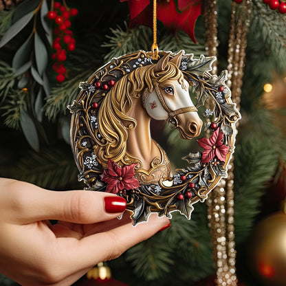 Shineful 2D Acrylic Ornament Majestic Holiday Steed