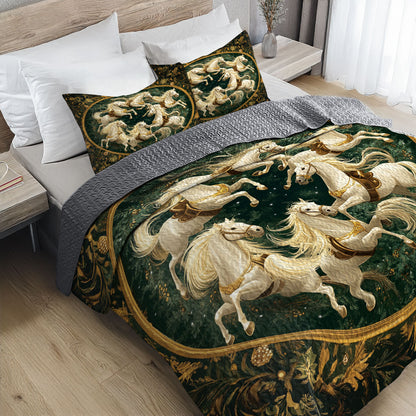 Shineful All Season Quilt 3-Piece Set Wild Freedom