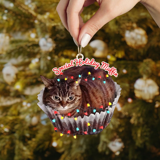 Shineful 2D Acrylic Ornament - Special Holiday Muffin Cat