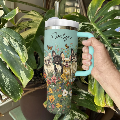 Shineful Tumbler Personalized Adorable French Bulldogs