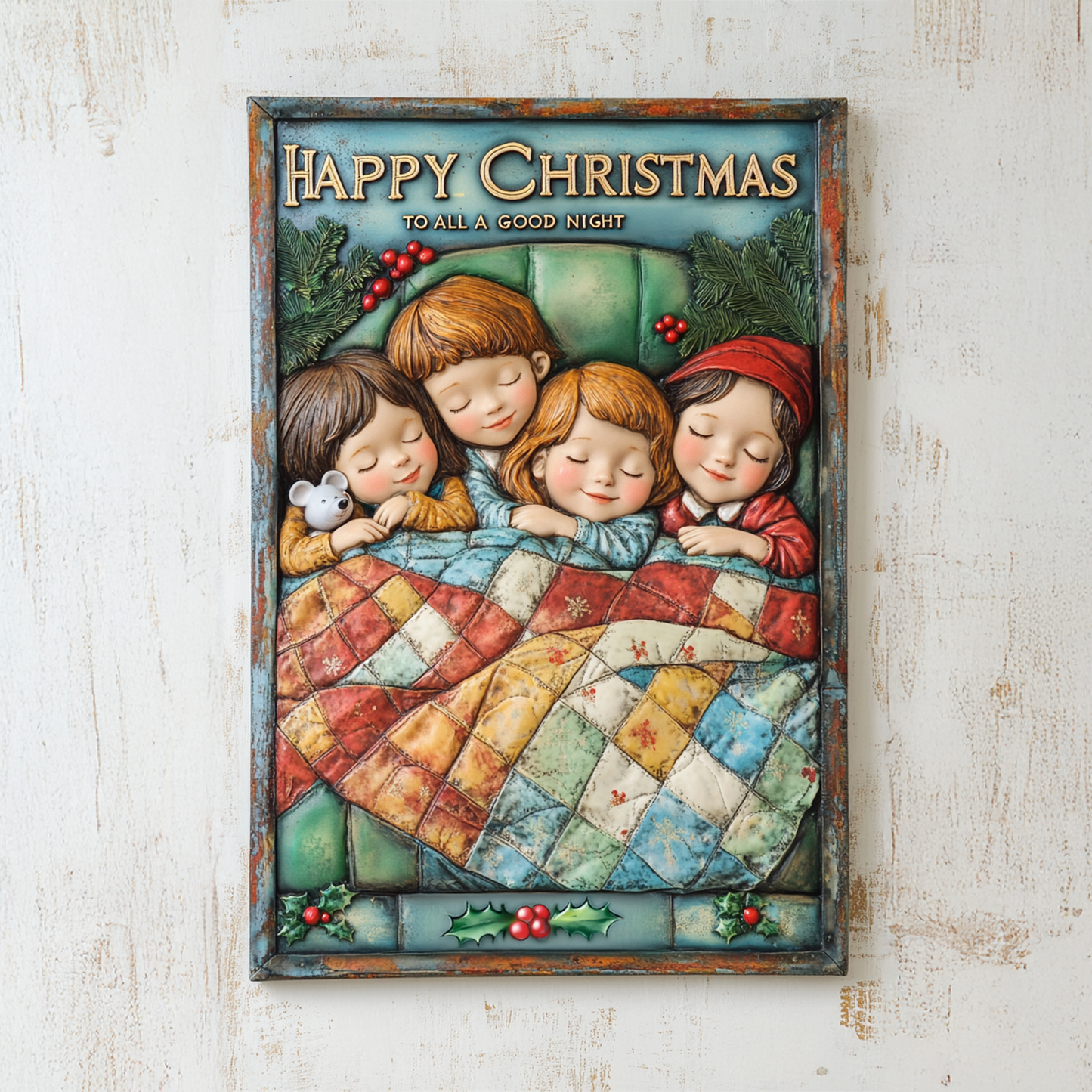 Shineful 2D Metal Sign Cozy Christmas Childhood