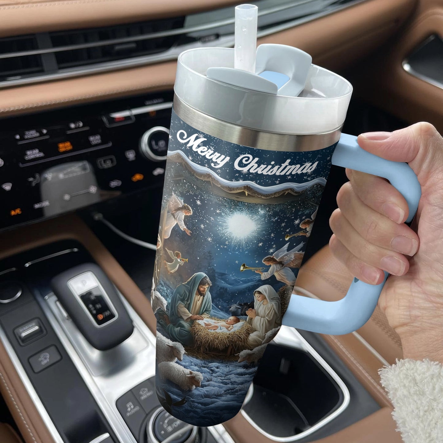 Shineful Tumbler Nativity Blessing Silence Night