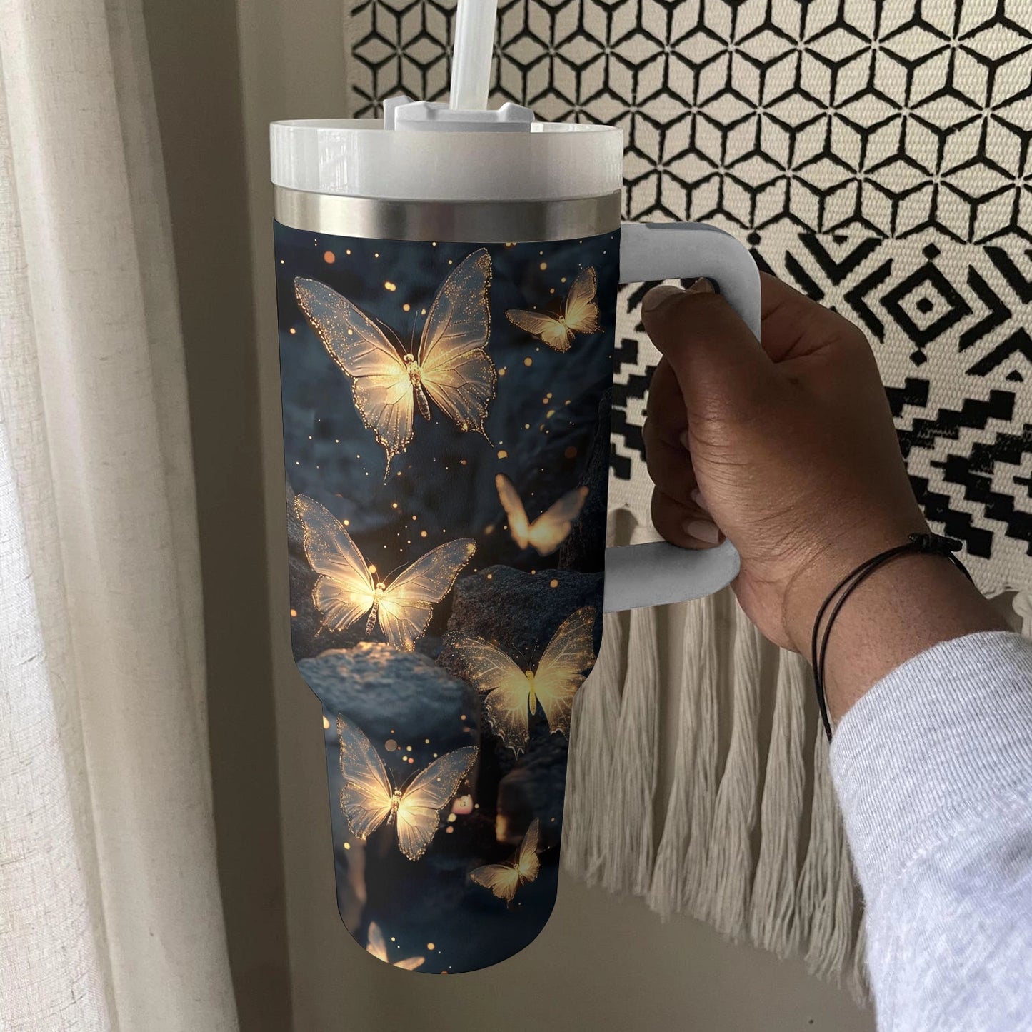 Shineful Glossy Tumbler Enchanted Butterfly Glow