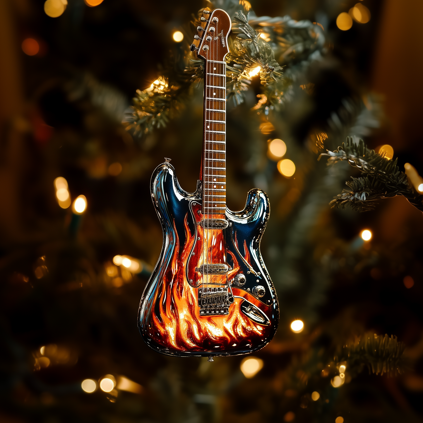 Shineful 2D Acrylic Ornament - Blazing Guitar Collection