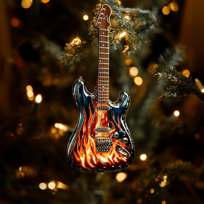 Shineful 2D Acrylic Ornament - Blazing Guitar Collection