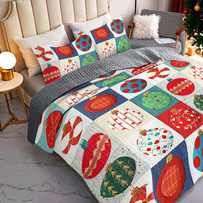 Shineful All Season Quilt 3-Piece Set Cute Ornaments