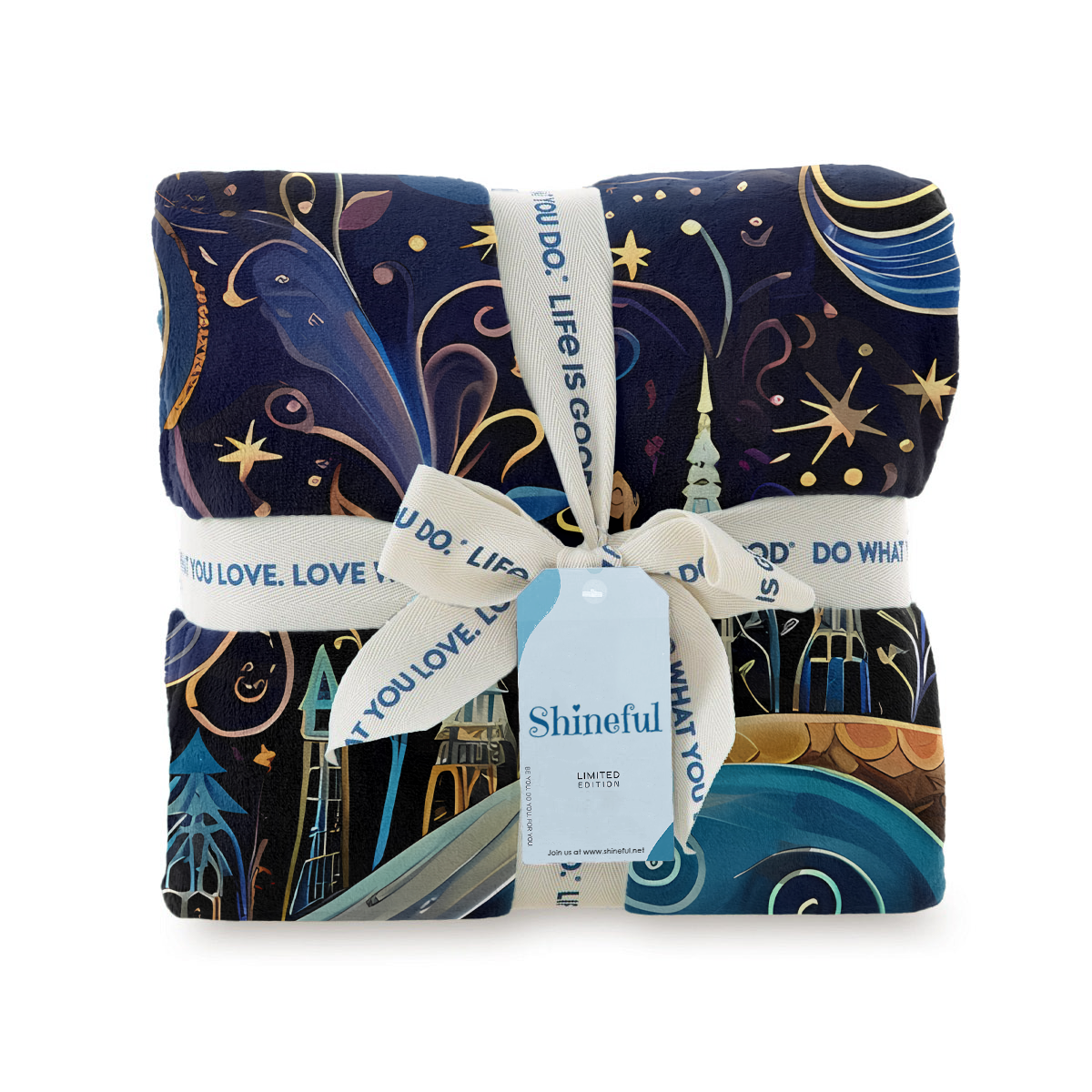 Shineful Fleece Blanket Starry Night