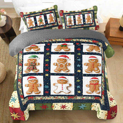 Shineful All Season Quilt 3-teiliges Set Gingerbread Frost