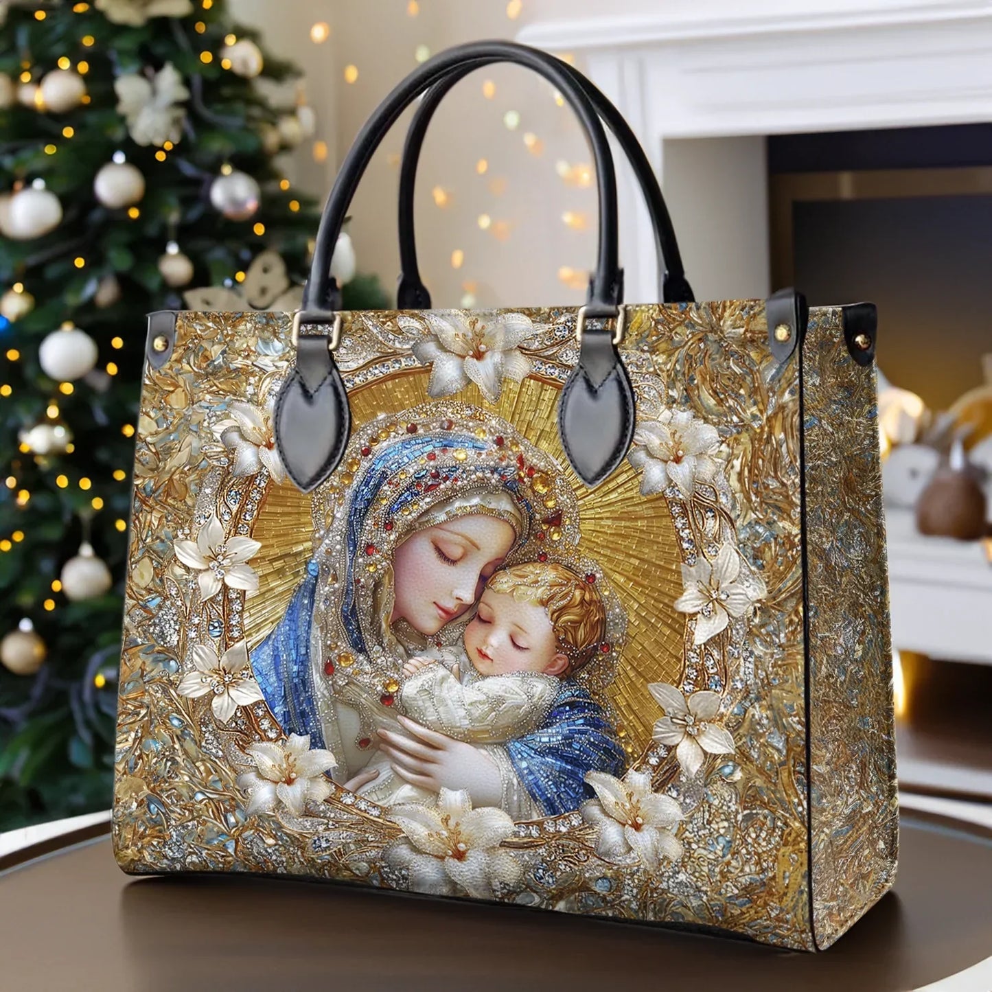 Sac en cuir brillant Holy Embrace