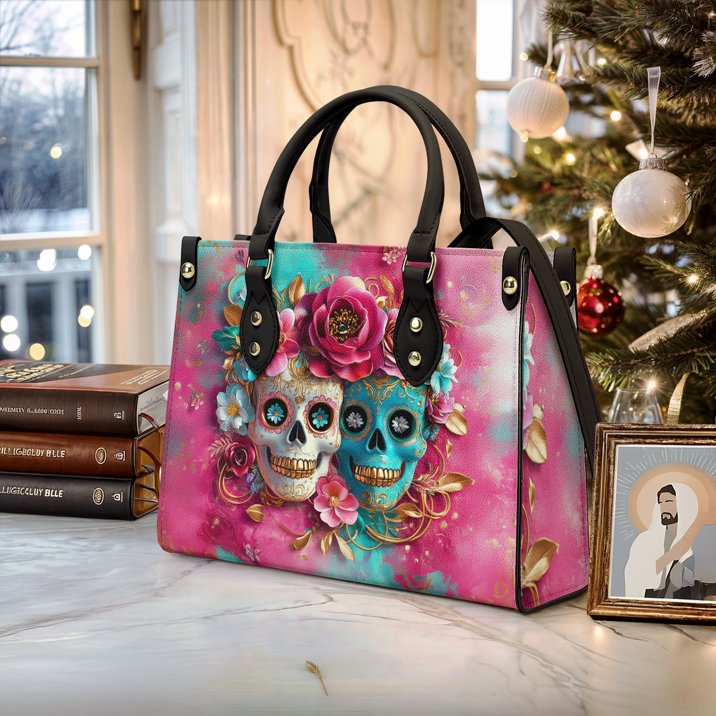 Shineful Leather Bag Sugar Skull Love