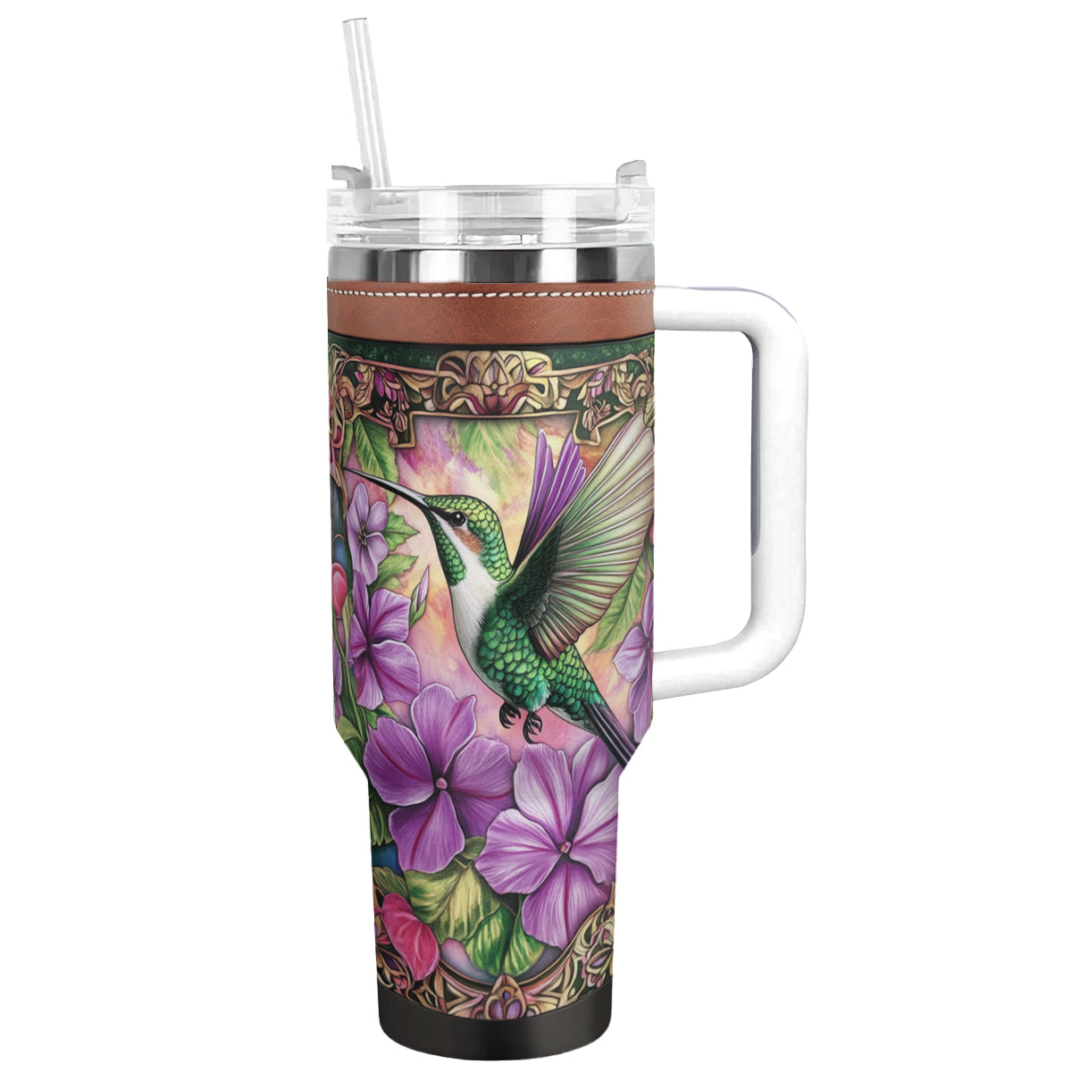 Shineful Tumbler Floral Hummingbird Stainless Steel