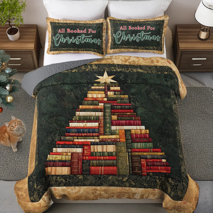 Shineful All Season Quilt 3-Piece Set Storytime Christmas