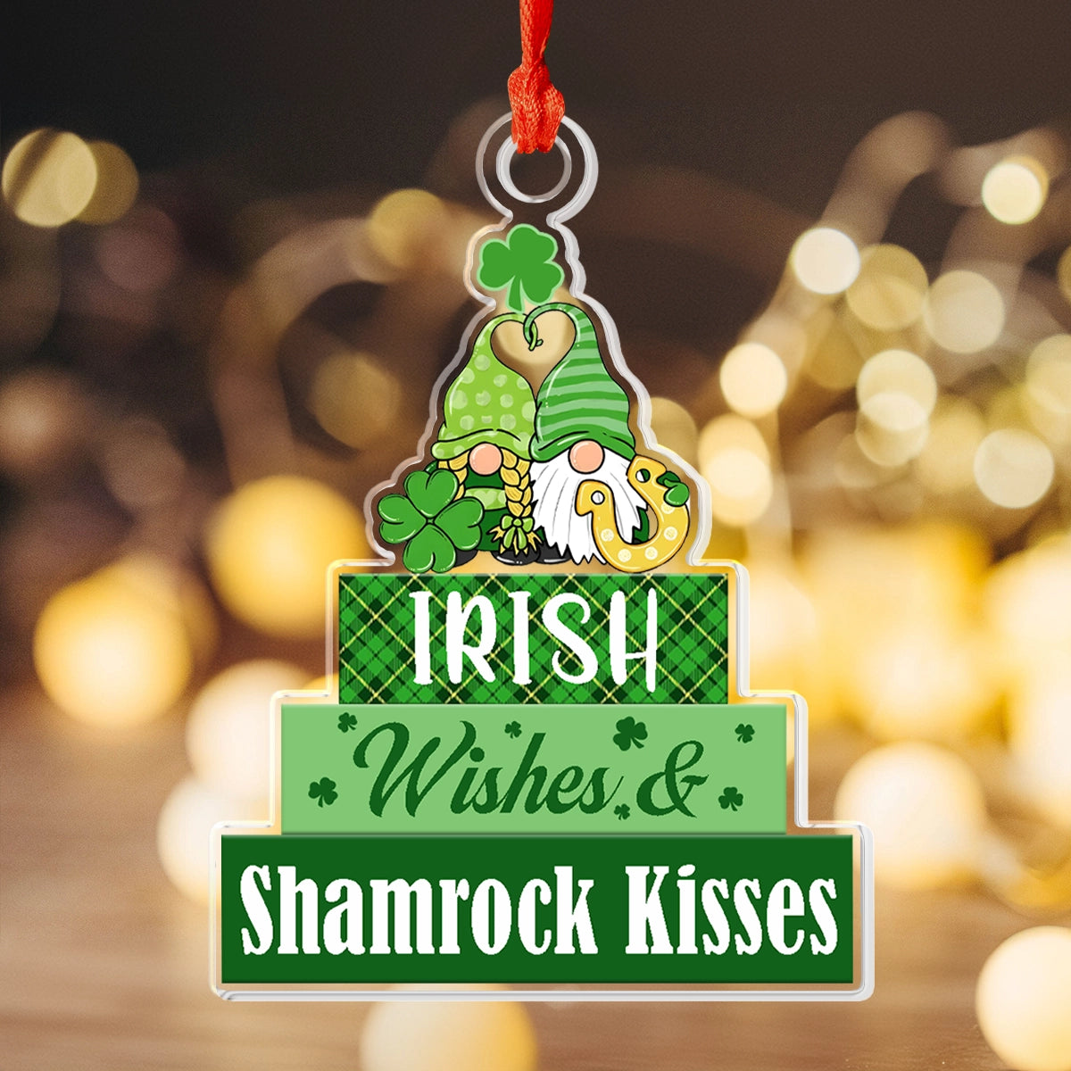 Shineful Acrylic Ornament Celtic Lucky Kisses