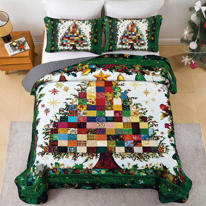 Shineful All Season Quilt 3-Piece Set - Merry Quiltmas Tree