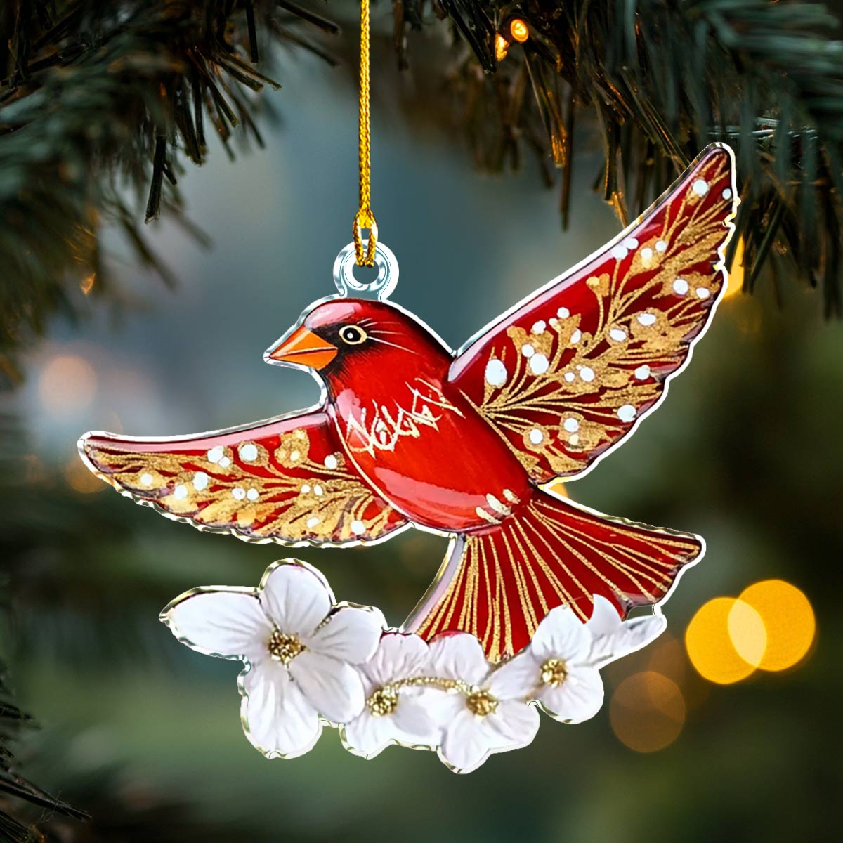 Shineful 2D Acrylic Ornament Cardinal Bliss