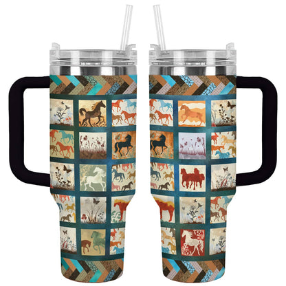 Shineful Tumbler Vintage Horse