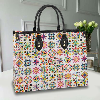 Shineful Leather Bag Quilting Magic Beautiful